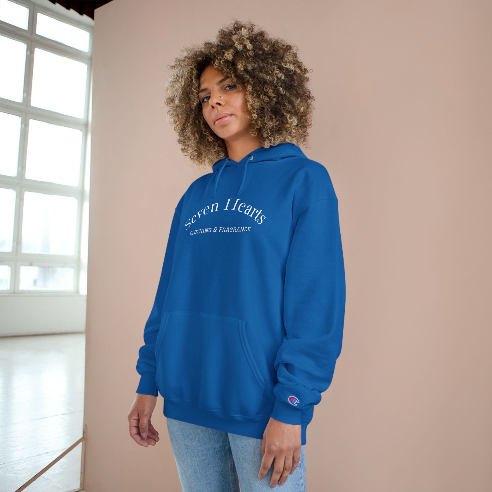 Seven Hearts Champion Hoodie — Classic Logo Pullover