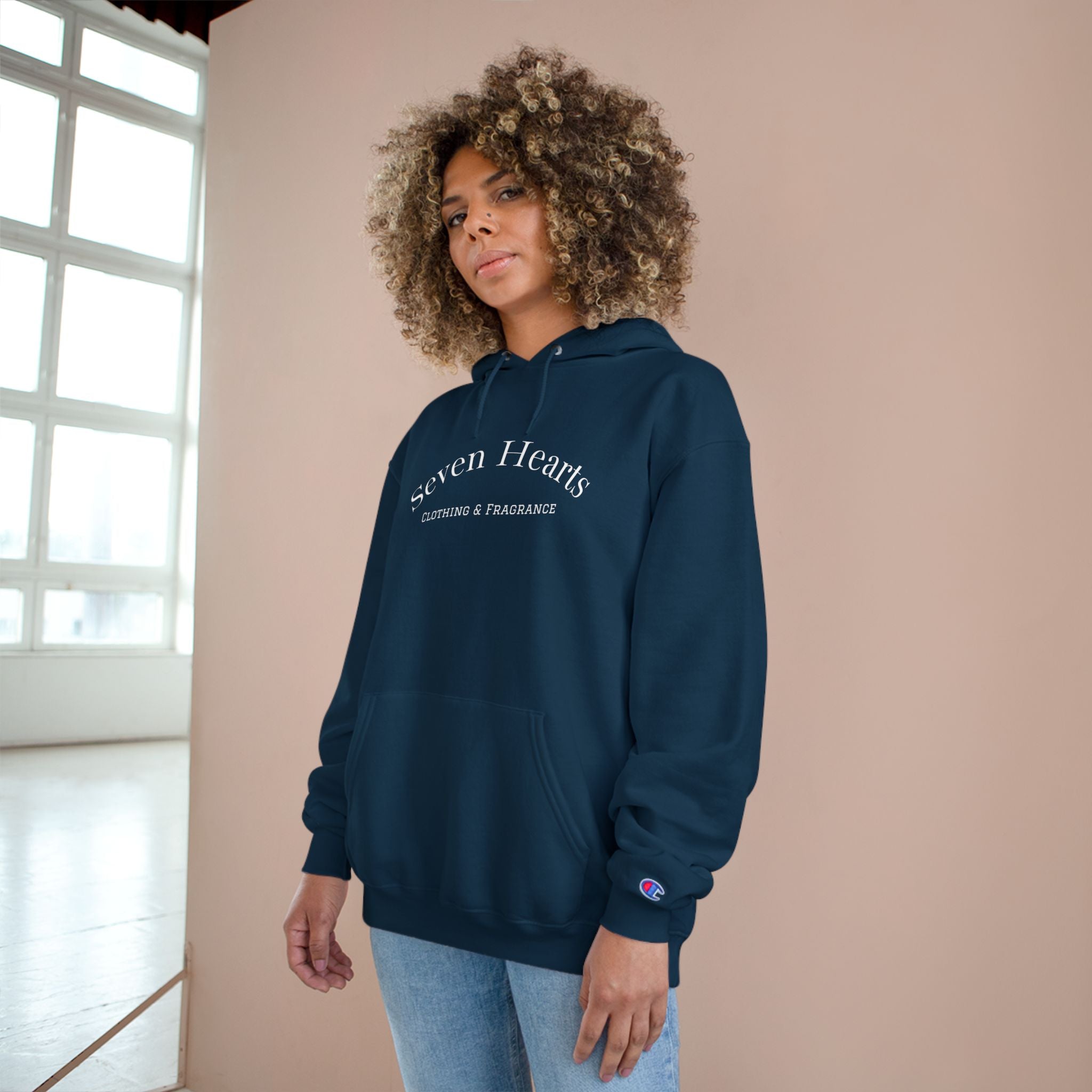Seven Hearts Champion Hoodie — Classic Logo Pullover